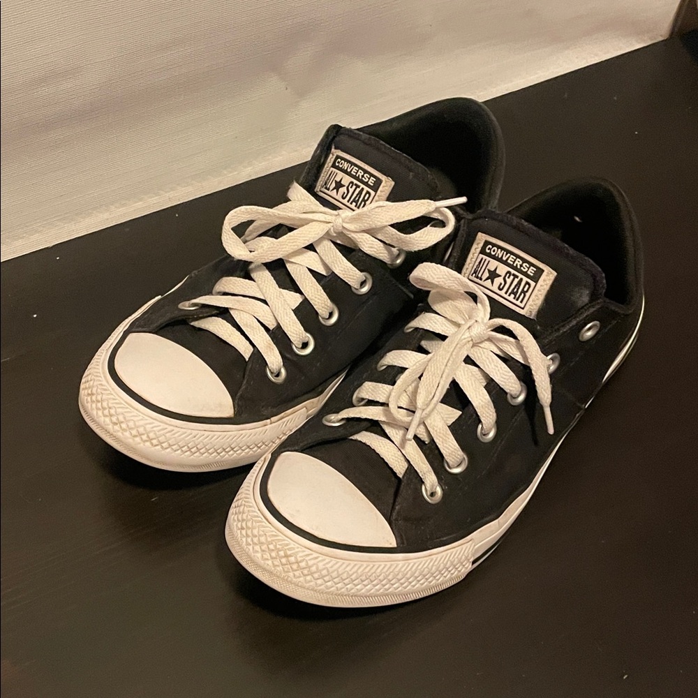 Converse Black Sneakers  women’s 10 tennis shoes